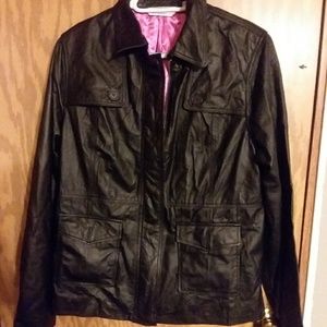 Isaac Mizrahi leather jacket